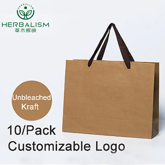 Top Rank Manufacturer Custom Kraft Paper Bag with Your Own Logo 