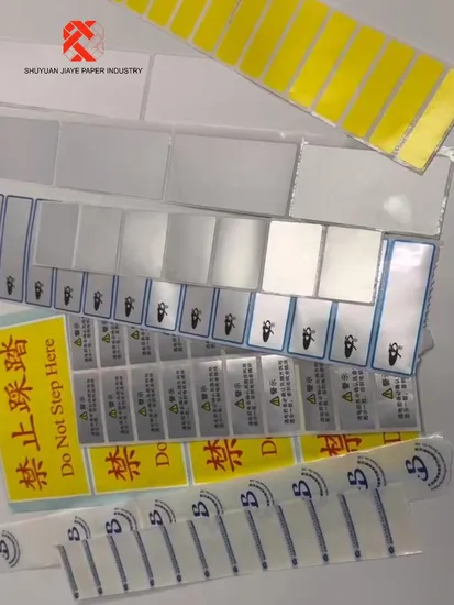 High Quality Pet Adhesive Label Stickers for Automotive Parts and Electronics 