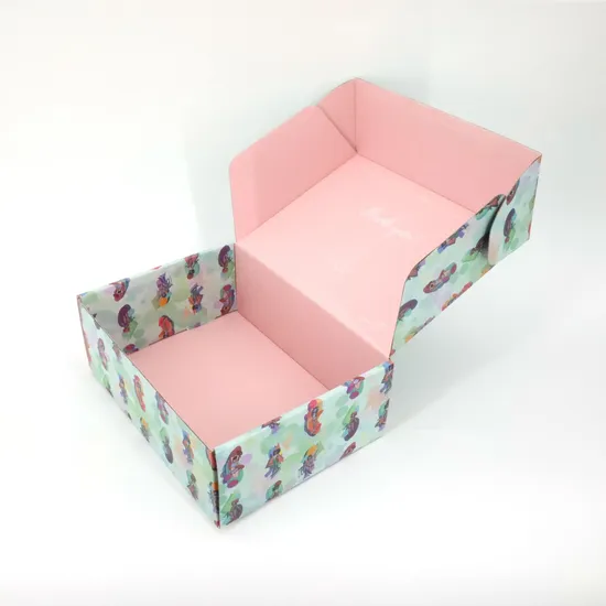 High Quality Custom Clear PVC Window Corrugated Packaging Products Display Box Shipping Kraft Cartons 