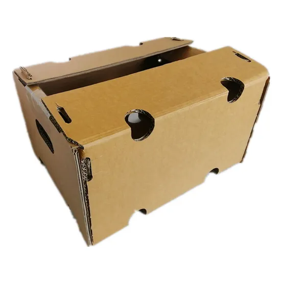 Recyclable Corrugated Shipping Cardboard Box Customized Carton for Fruit and Vegetable Packaging 