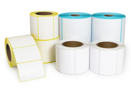 Custom Direct Thermal Label 40X30 50X30 58X40 50X25 58X60 60X40 Barcode Sticker Perforated Adhesive Direct Thermal Sticker Label 